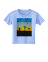 Three Crosses Sunrise - He Is Risen Toddler T-Shirt by TooLoud-Toddler T-Shirt-TooLoud-Aquatic-Blue-2T-Davson Sales