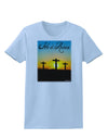 Three Crosses Sunrise - He Is Risen Womens T-Shirt by TooLoud-Womens T-Shirt-TooLoud-Light-Blue-X-Small-Davson Sales