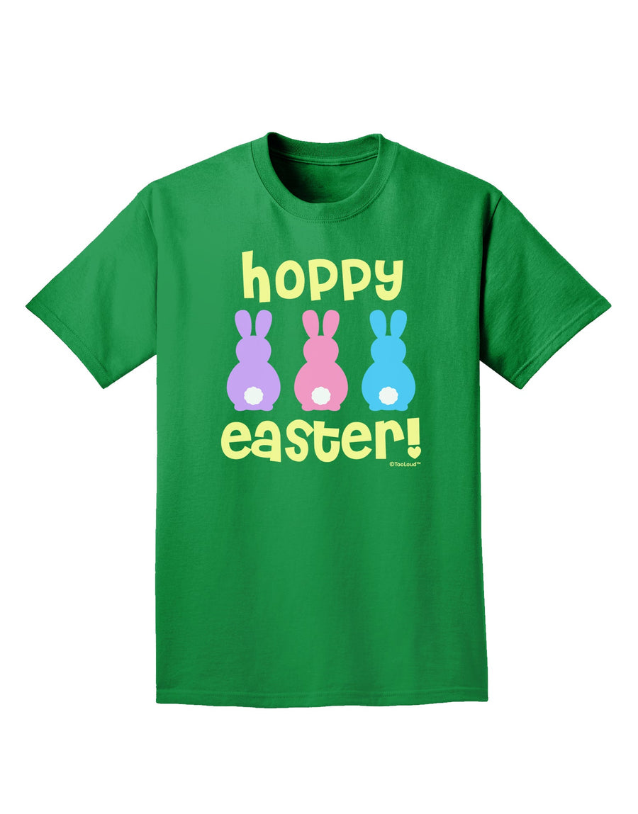 Three Easter Bunnies - Hoppy Easter Adult Dark T-Shirt by TooLoud-Mens T-Shirt-TooLoud-Purple-Small-Davson Sales