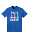 Three Easter Bunnies - Hoppy Easter Adult Dark T-Shirt by TooLoud-Mens T-Shirt-TooLoud-Royal-Blue-Small-Davson Sales