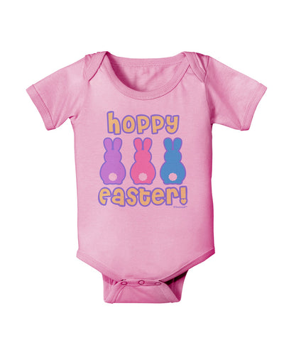 Three Easter Bunnies - Hoppy Easter Baby Romper Bodysuit by TooLoud-Baby Romper-TooLoud-Light-Pink-06-Months-Davson Sales