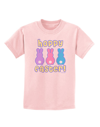 Three Easter Bunnies - Hoppy Easter Childrens T-Shirt by TooLoud-Childrens T-Shirt-TooLoud-PalePink-X-Small-Davson Sales