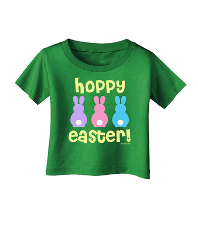 Three Easter Bunnies - Hoppy Easter Infant T-Shirt Dark by TooLoud-Infant T-Shirt-TooLoud-Clover-Green-06-Months-Davson Sales