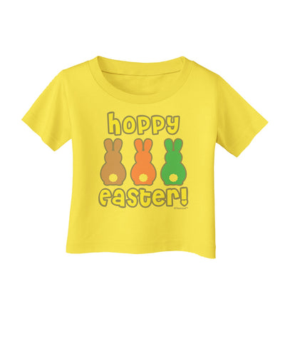 Three Easter Bunnies - Hoppy Easter Infant T-Shirt by TooLoud-Infant T-Shirt-TooLoud-Yellow-06-Months-Davson Sales