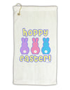 Three Easter Bunnies - Hoppy Easter Micro Terry Gromet Golf Towel 16 x 25 inch by TooLoud-Golf Towel-TooLoud-White-Davson Sales