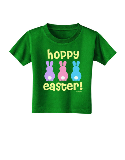 Three Easter Bunnies - Hoppy Easter Toddler T-Shirt Dark by TooLoud-Toddler T-Shirt-TooLoud-Clover-Green-2T-Davson Sales