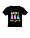 Three Easter Bunnies - Hoppy Easter Toddler T-Shirt Dark by TooLoud-Toddler T-Shirt-TooLoud-Black-2T-Davson Sales