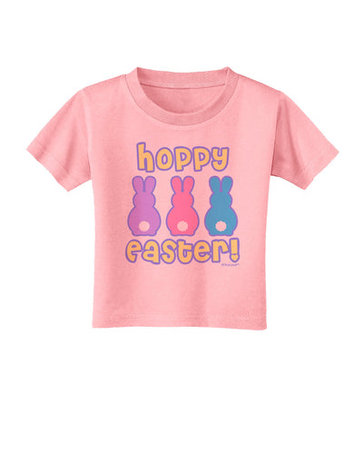 Three Easter Bunnies - Hoppy Easter Toddler T-Shirt by TooLoud-Toddler T-Shirt-TooLoud-Candy-Pink-2T-Davson Sales