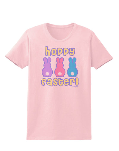 Three Easter Bunnies - Hoppy Easter Womens T-Shirt by TooLoud-Womens T-Shirt-TooLoud-PalePink-X-Small-Davson Sales