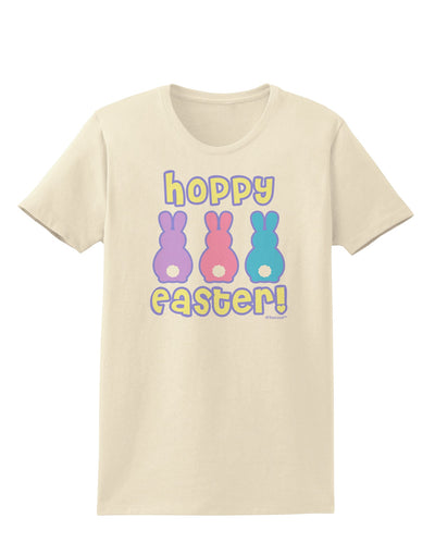 Three Easter Bunnies - Hoppy Easter Womens T-Shirt by TooLoud-Womens T-Shirt-TooLoud-Natural-X-Small-Davson Sales