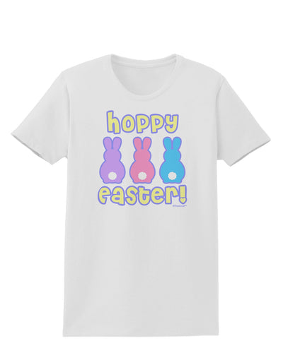 Three Easter Bunnies - Hoppy Easter Womens T-Shirt by TooLoud-Womens T-Shirt-TooLoud-White-X-Small-Davson Sales