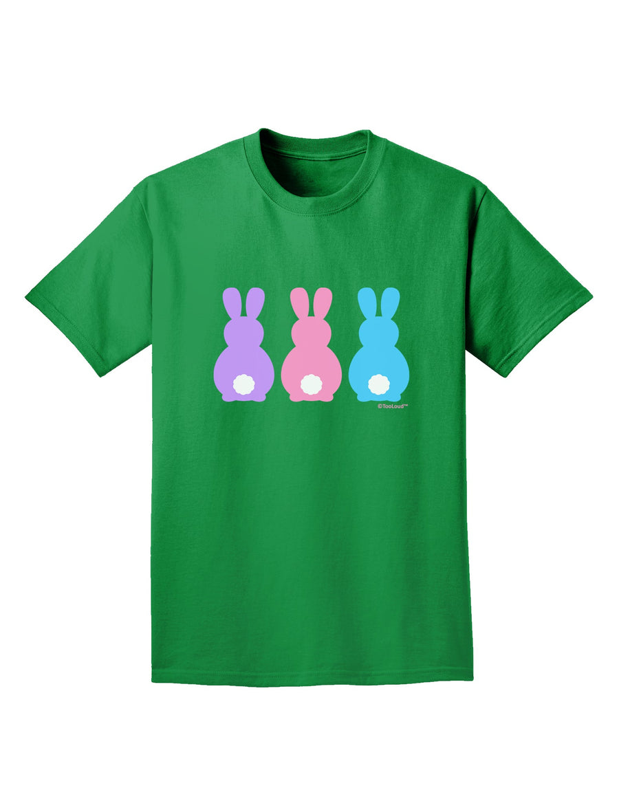 Three Easter Bunnies - Pastels Adult Dark T-Shirt by TooLoud-Mens T-Shirt-TooLoud-Purple-Small-Davson Sales