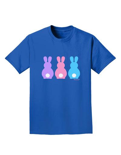 Three Easter Bunnies - Pastels Adult Dark T-Shirt by TooLoud-Mens T-Shirt-TooLoud-Royal-Blue-Small-Davson Sales