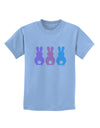 Three Easter Bunnies - Pastels Childrens T-Shirt by TooLoud-Childrens T-Shirt-TooLoud-Light-Blue-X-Small-Davson Sales