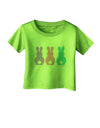 Three Easter Bunnies - Pastels Infant T-Shirt by TooLoud-Infant T-Shirt-TooLoud-Lime-Green-06-Months-Davson Sales