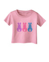 Three Easter Bunnies - Pastels Infant T-Shirt by TooLoud-Infant T-Shirt-TooLoud-Candy-Pink-06-Months-Davson Sales