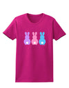 Three Easter Bunnies - Pastels Womens Dark T-Shirt by TooLoud-Womens T-Shirt-TooLoud-Hot-Pink-Small-Davson Sales