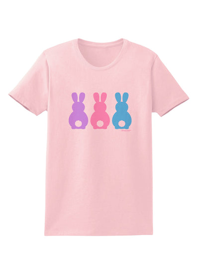 Three Easter Bunnies - Pastels Womens T-Shirt by TooLoud-Womens T-Shirt-TooLoud-PalePink-X-Small-Davson Sales