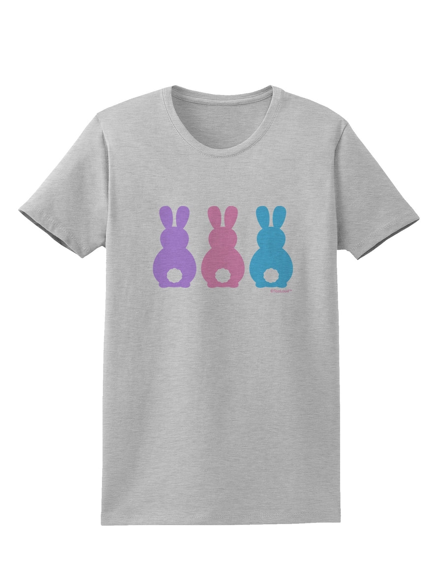 Three Easter Bunnies - Pastels Womens T-Shirt by TooLoud-Womens T-Shirt-TooLoud-White-X-Small-Davson Sales