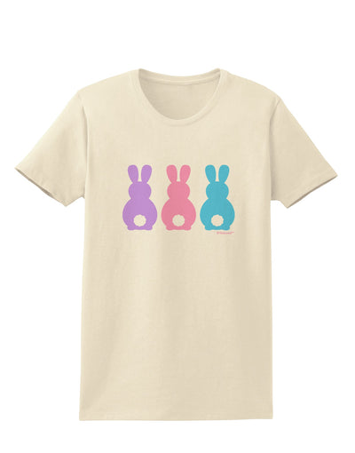 Three Easter Bunnies - Pastels Womens T-Shirt by TooLoud-Womens T-Shirt-TooLoud-Natural-X-Small-Davson Sales