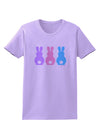 Three Easter Bunnies - Pastels Womens T-Shirt by TooLoud-Womens T-Shirt-TooLoud-Lavender-X-Small-Davson Sales