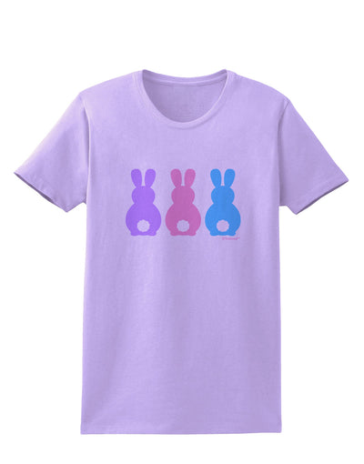 Three Easter Bunnies - Pastels Womens T-Shirt by TooLoud-Womens T-Shirt-TooLoud-Lavender-X-Small-Davson Sales