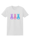 Three Easter Bunnies - Pastels Womens T-Shirt by TooLoud-Womens T-Shirt-TooLoud-White-X-Small-Davson Sales