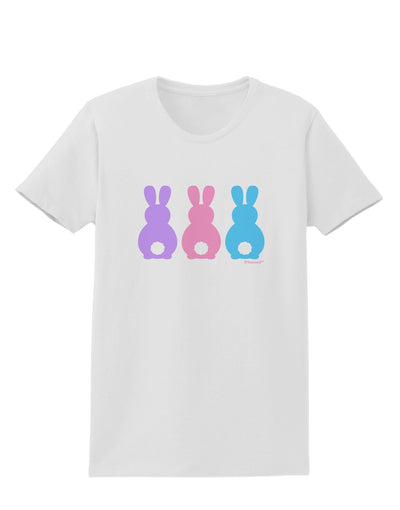 Three Easter Bunnies - Pastels Womens T-Shirt by TooLoud-Womens T-Shirt-TooLoud-White-X-Small-Davson Sales