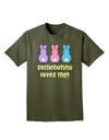 Three Easter Bunnies - Somebunny Loves Me Adult Dark T-Shirt by TooLoud-Mens T-Shirt-TooLoud-Military-Green-Small-Davson Sales