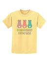 Three Easter Bunnies - Somebunny Loves Me Childrens T-Shirt by TooLoud-Childrens T-Shirt-TooLoud-Daffodil-Yellow-X-Small-Davson Sales