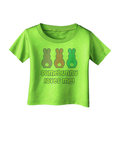 Three Easter Bunnies - Somebunny Loves Me Infant T-Shirt by TooLoud-Infant T-Shirt-TooLoud-Lime-Green-06-Months-Davson Sales