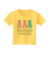 Three Easter Bunnies - Somebunny Loves Me Toddler T-Shirt by TooLoud-Toddler T-Shirt-TooLoud-Yellow-2T-Davson Sales