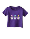 Three Easter Tulips Infant T-Shirt Dark by TooLoud-Infant T-Shirt-TooLoud-Purple-06-Months-Davson Sales