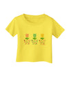 Three Easter Tulips Infant T-Shirt by TooLoud-Infant T-Shirt-TooLoud-Yellow-06-Months-Davson Sales