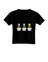 Three Easter Tulips Toddler T-Shirt Dark by TooLoud-Toddler T-Shirt-TooLoud-Black-2T-Davson Sales