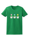 Three Easter Tulips Womens Dark T-Shirt by TooLoud-Womens T-Shirt-TooLoud-Kelly-Green-X-Small-Davson Sales