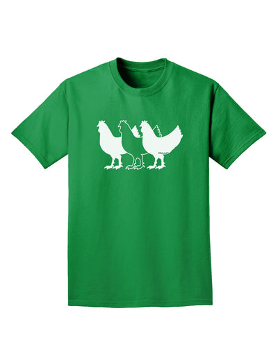 Three French Hens Adult Dark T-Shirt-Mens T-Shirt-TooLoud-Kelly-Green-Small-Davson Sales