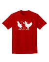 Three French Hens Adult Dark T-Shirt-Mens T-Shirt-TooLoud-Red-Small-Davson Sales