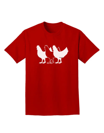 Three French Hens Adult Dark T-Shirt-Mens T-Shirt-TooLoud-Red-Small-Davson Sales