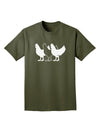 Three French Hens Adult Dark T-Shirt-Mens T-Shirt-TooLoud-Military-Green-Small-Davson Sales