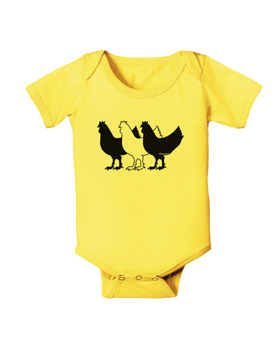 Three French Hens Baby Romper Bodysuit-Baby Romper-TooLoud-Yellow-06-Months-Davson Sales