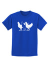 Three French Hens Childrens Dark T-Shirt-Childrens T-Shirt-TooLoud-Royal-Blue-X-Small-Davson Sales