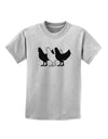 Three French Hens Childrens T-Shirt-Childrens T-Shirt-TooLoud-AshGray-X-Small-Davson Sales