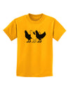 Three French Hens Childrens T-Shirt-Childrens T-Shirt-TooLoud-Gold-X-Small-Davson Sales