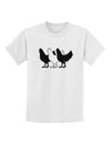 Three French Hens Childrens T-Shirt-Childrens T-Shirt-TooLoud-White-X-Small-Davson Sales