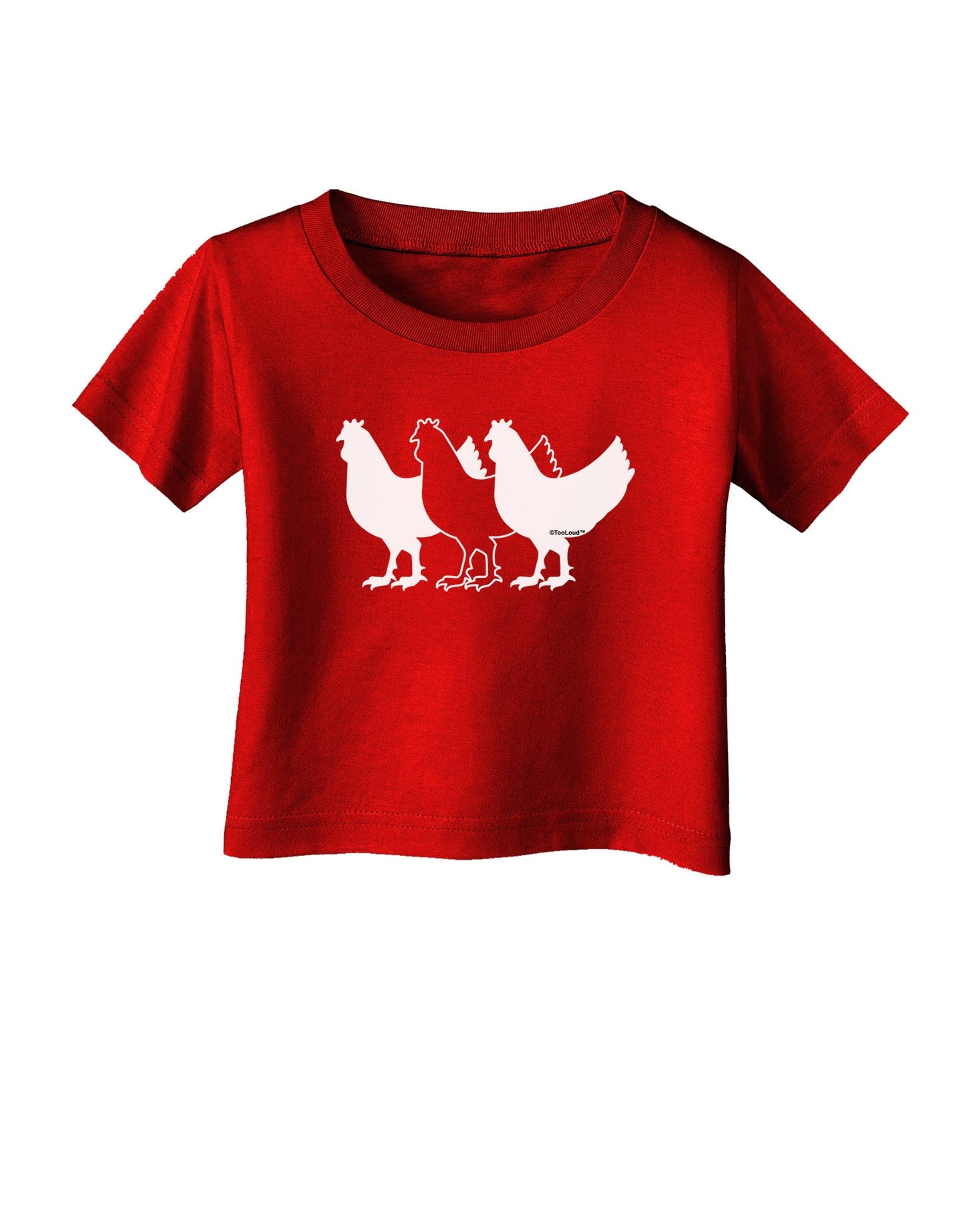 Three French Hens Infant T-Shirt Dark-Infant T-Shirt-TooLoud-Red-06-Months-Davson Sales