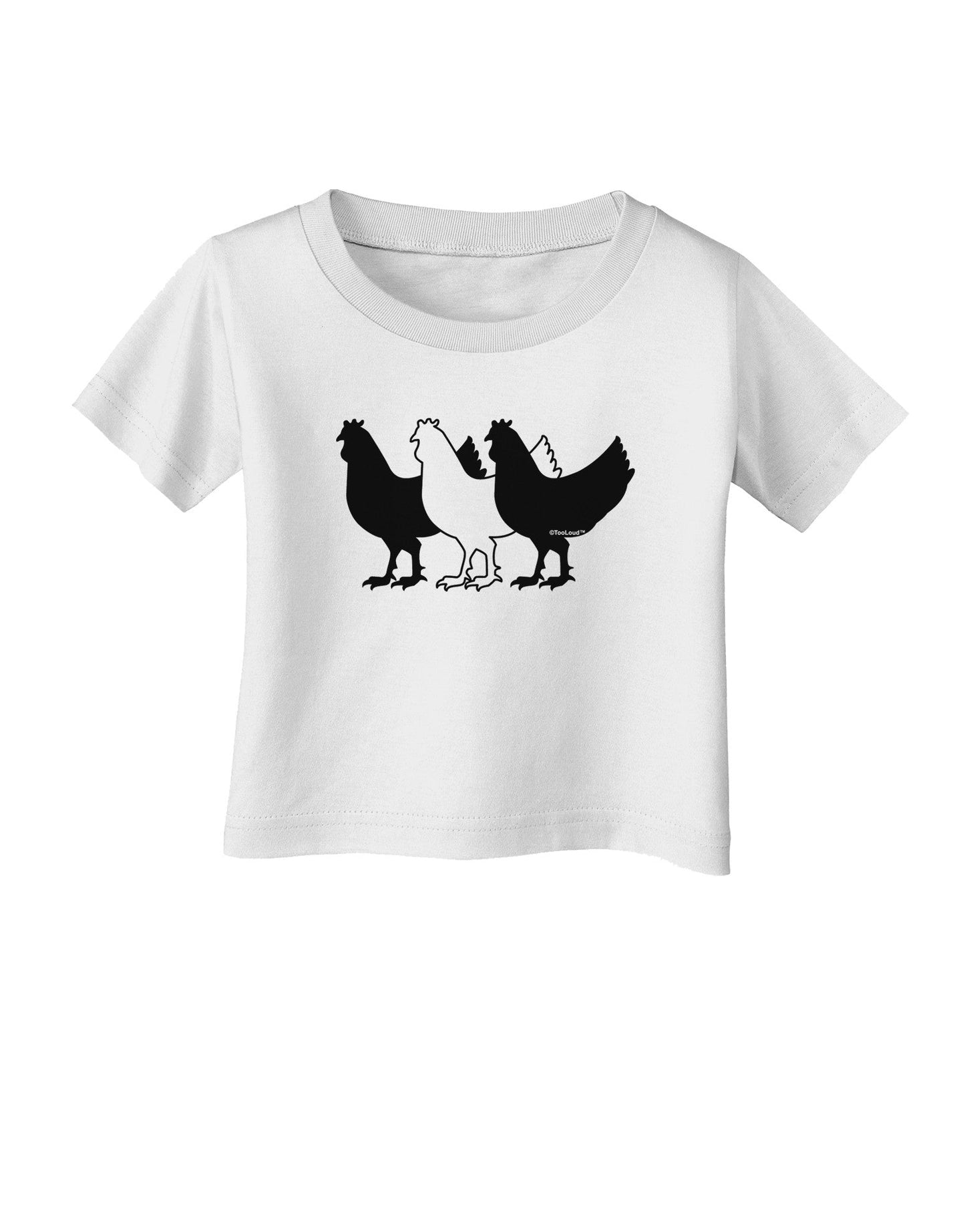 Three French Hens Infant T-Shirt-Infant T-Shirt-TooLoud-White-06-Months-Davson Sales