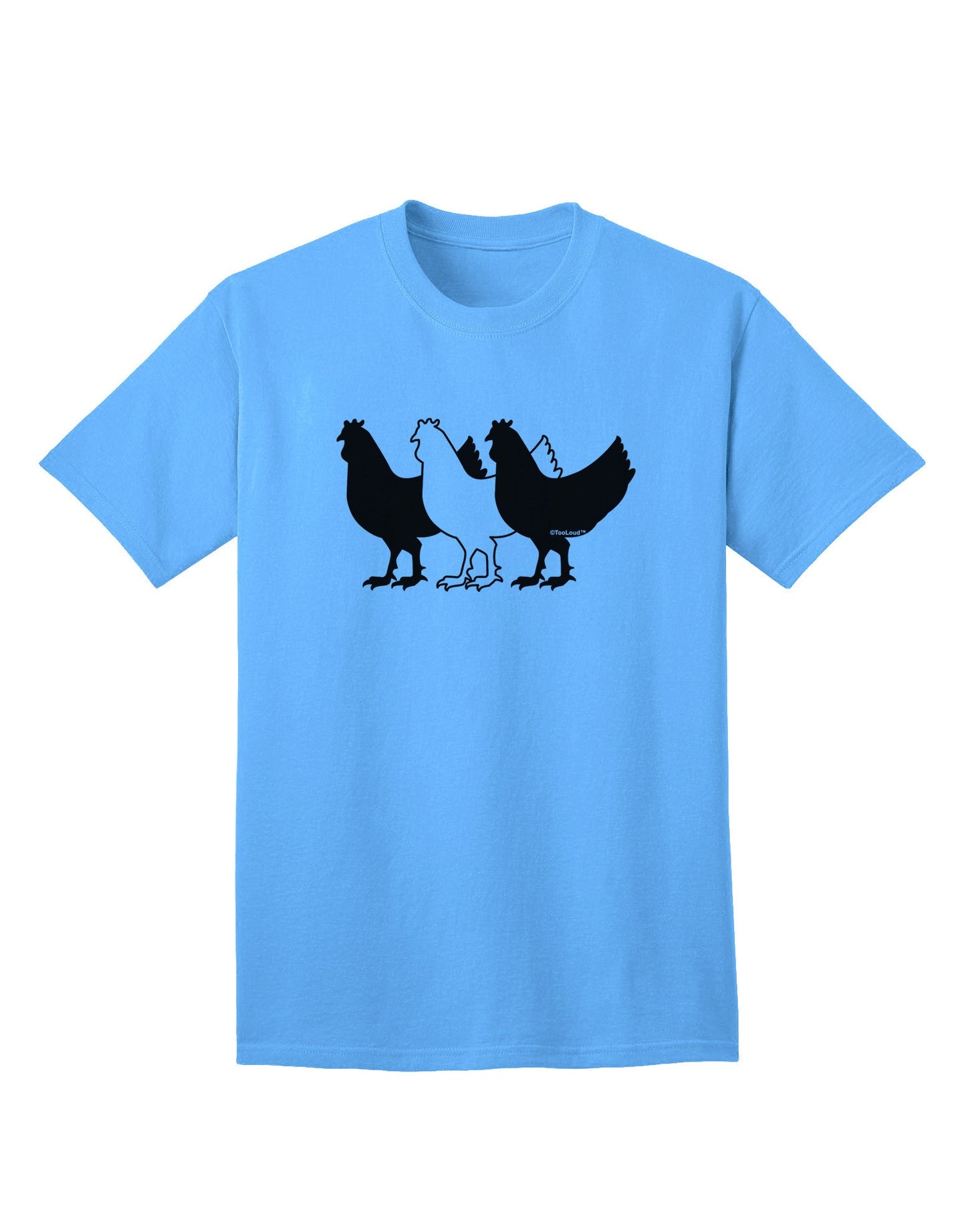 Three French Hens Premium Adult T-Shirt Collection-Mens T-shirts-TooLoud-Aquatic-Blue-Small-Davson Sales