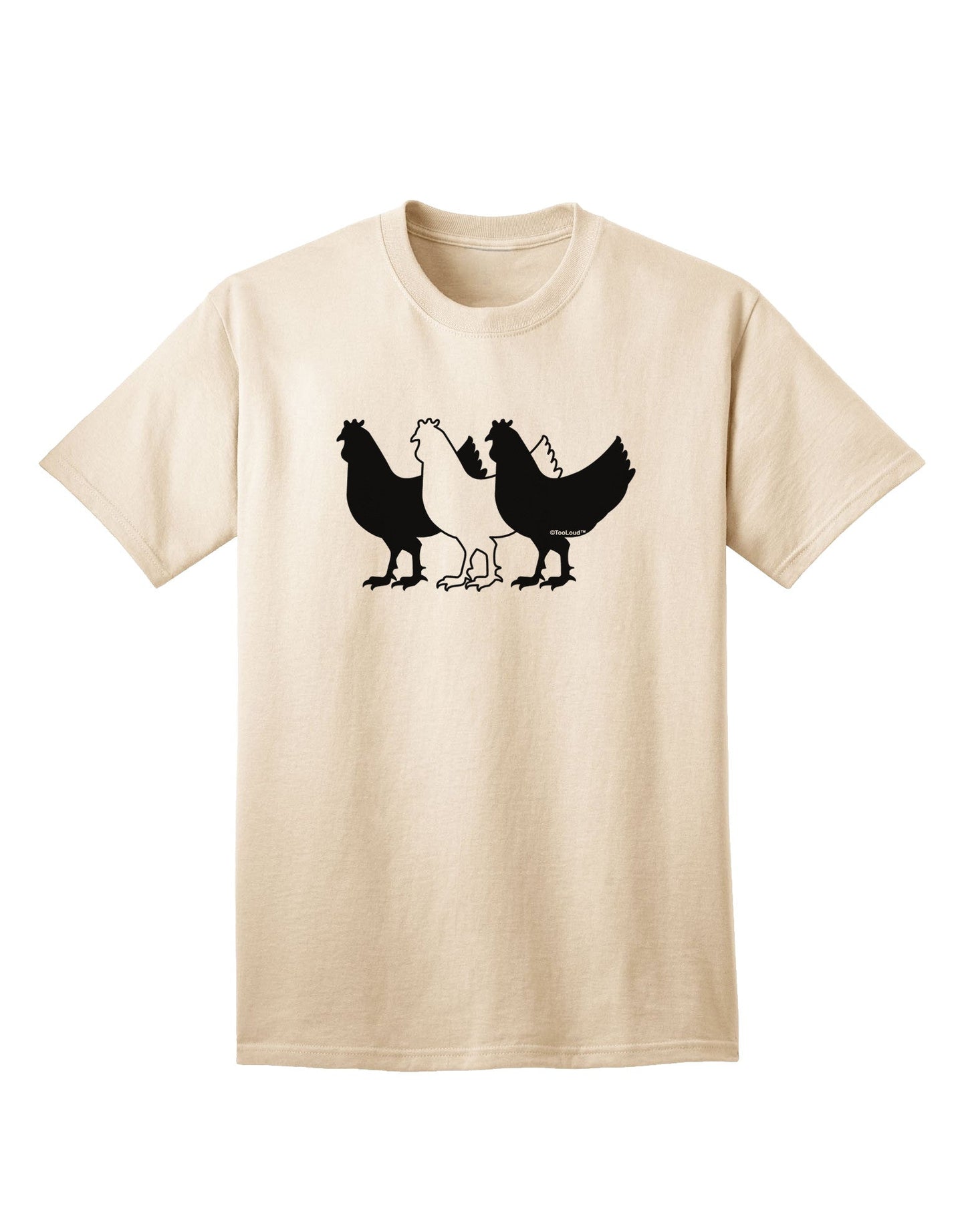 Three French Hens Premium Adult T-Shirt Collection-Mens T-shirts-TooLoud-Natural-Small-Davson Sales