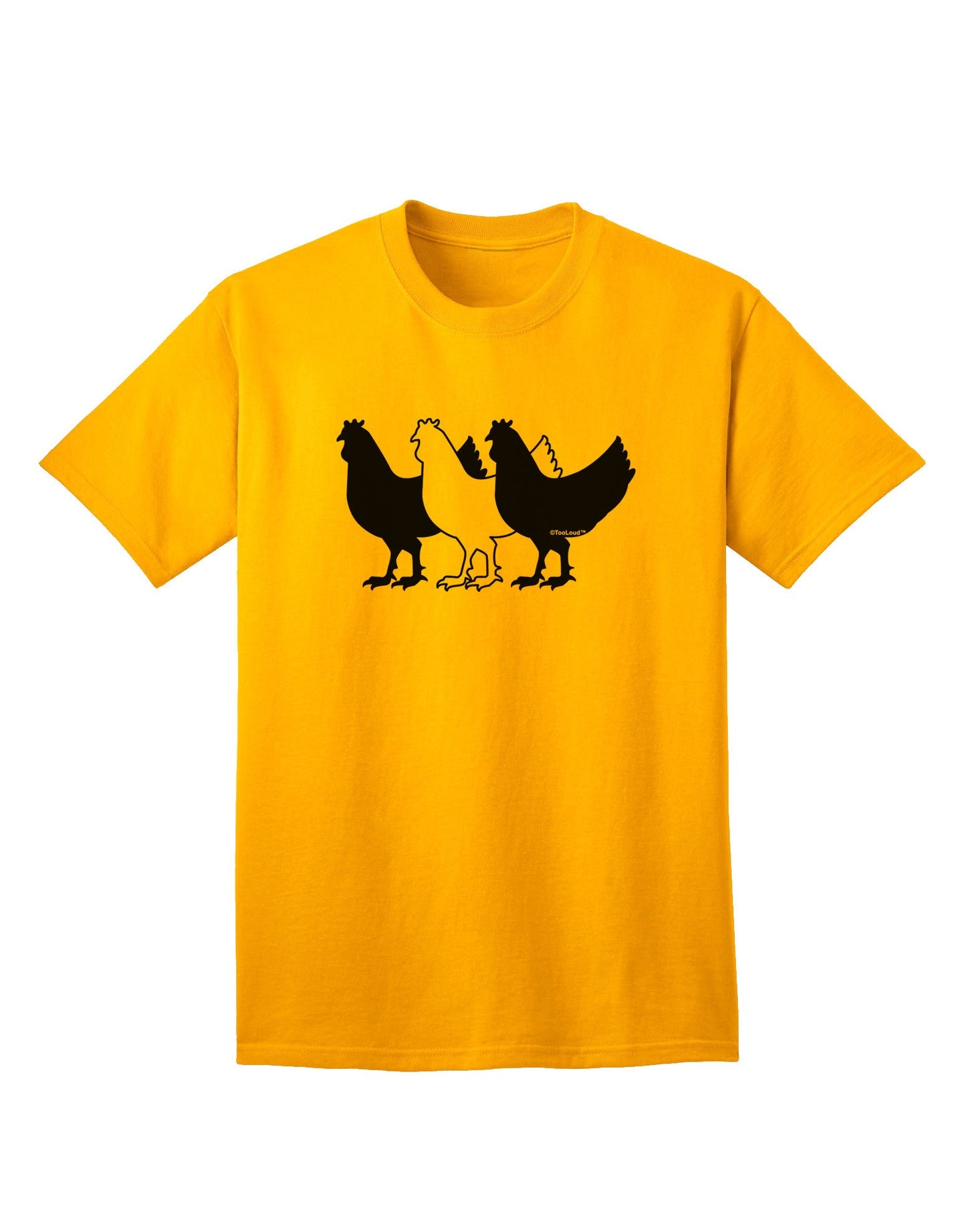 Three French Hens Premium Adult T-Shirt Collection-Mens T-shirts-TooLoud-Gold-Small-Davson Sales